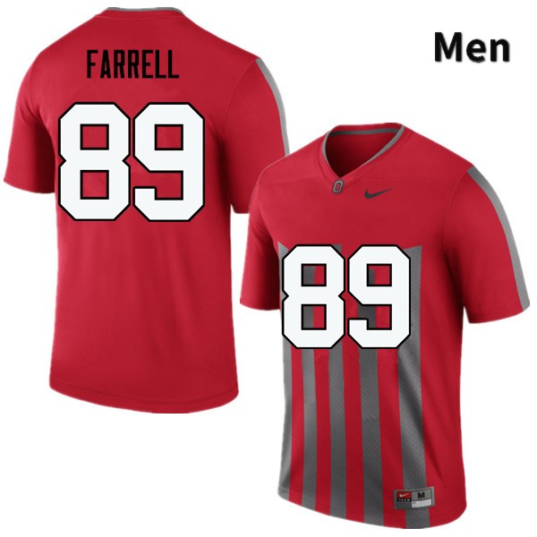 Men's Ohio State Buckeyes #89 Luke Farrell Throwback Game College Stitched Football Jersey 23AN046MY